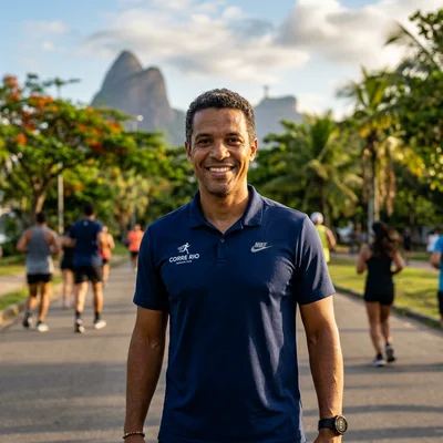 Marcos Almeida, assessor de corrida no Rio de Janeiro