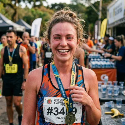 Juliana Ferreira, corredora em Curitiba