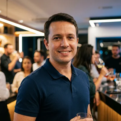 Rafael Santos, organizador de confraternização em Curitiba