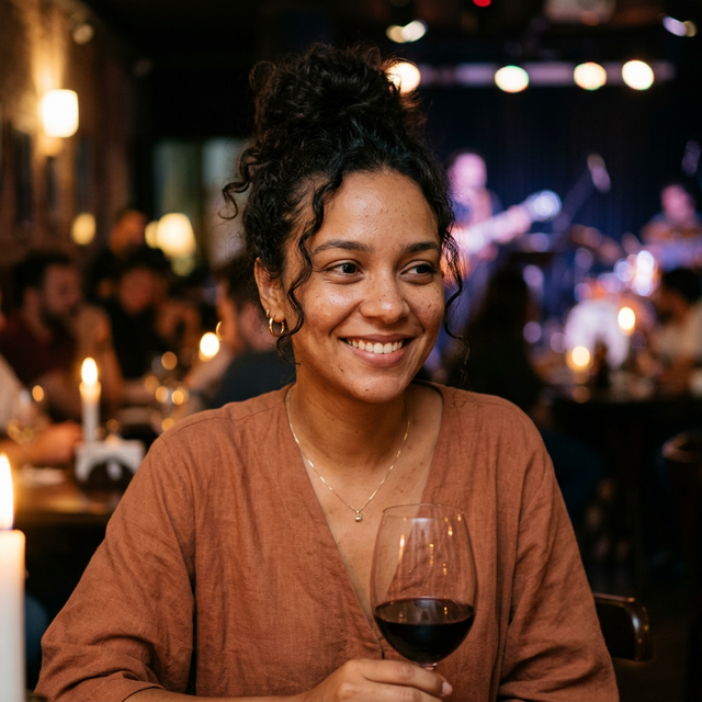 Amanda Souza, frequentadora de shows de MPB em Curitiba