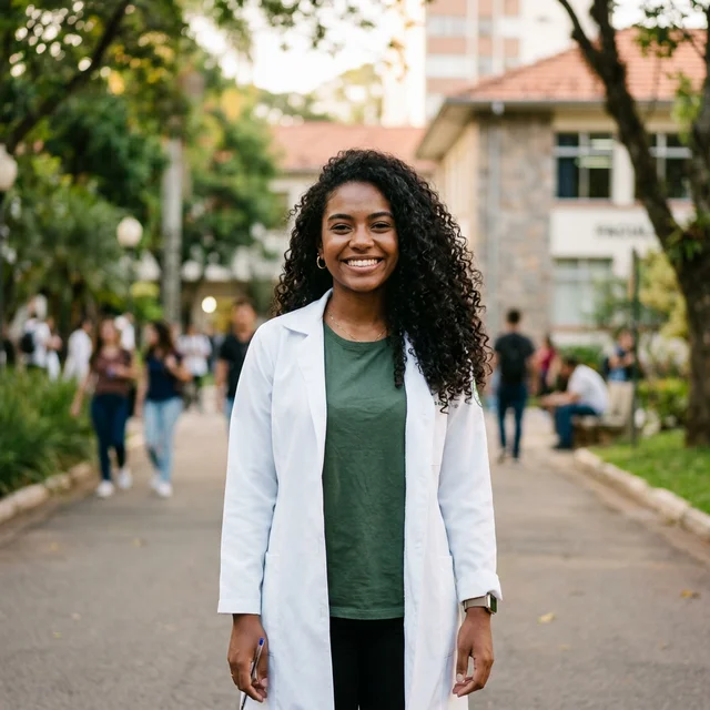 Gabriela Santos, caloura de Medicina em Belo Horizonte